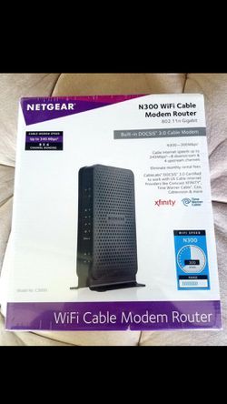 NETGEAR N300 Cable Wifi Modem Router
