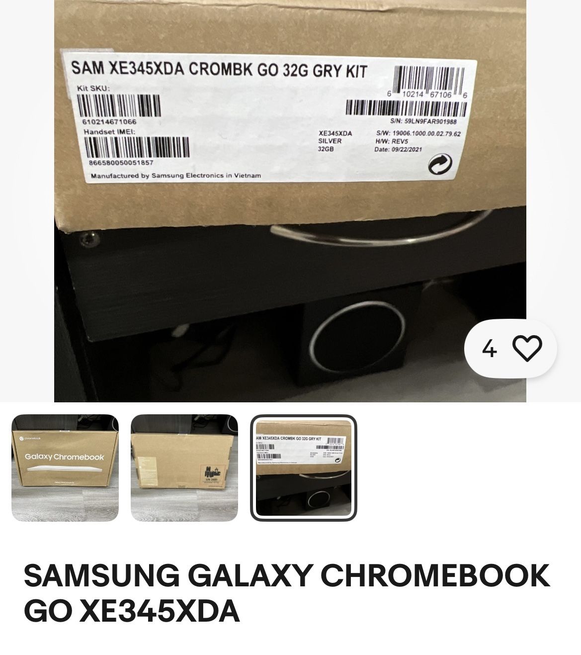 Samsung Galaxy Chromebook Go Laptop