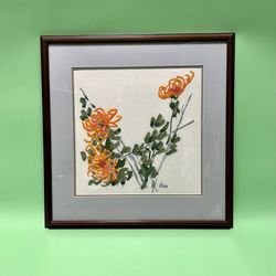 Vintage Vera Neumann Crewel Embroidery 