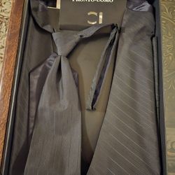 Formal Black  Vests With Matching Tie And Bow tie