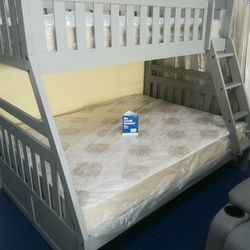 New Twin / Full Bunk Bed On Sale ( Mattress Sold Separately )