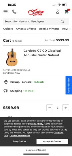 Cordoba C7 Classical Acoustic Guitar 