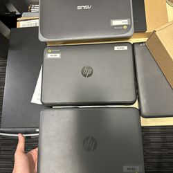 3 Chromebooks for parts