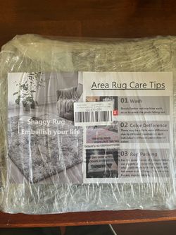 TARAYON Luxury Shaggy Area Rug Light Grey