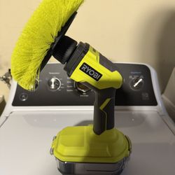 like new RYOBY 18V cordless vortex power scrubber(TOOL ONLY)