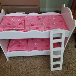 Bed Bunk  For Dolls.  For Kids , Girls. 