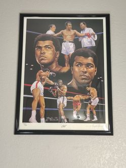 Muhammad Ali limited edition lithograph print picture.