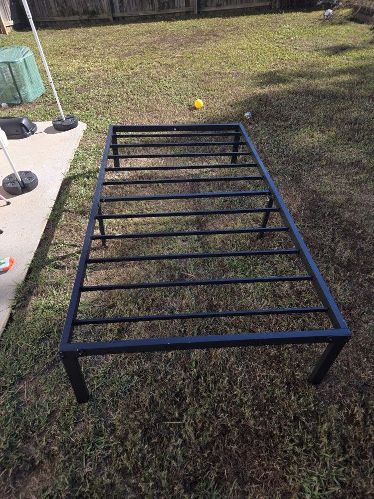 Twin Metal Framed Bed