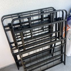 Twin Heavy-Duty Folding Metal Bed Frame