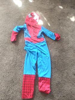 Spider men custume size medium for kid
