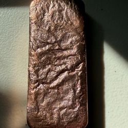 Handmade Pure Copper Bar – Close to 1 lb (exact weight shown in photos)