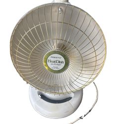 Presto HeatDish Parabolic Electric Heater Portable plus Footlight 0791206 WORKS