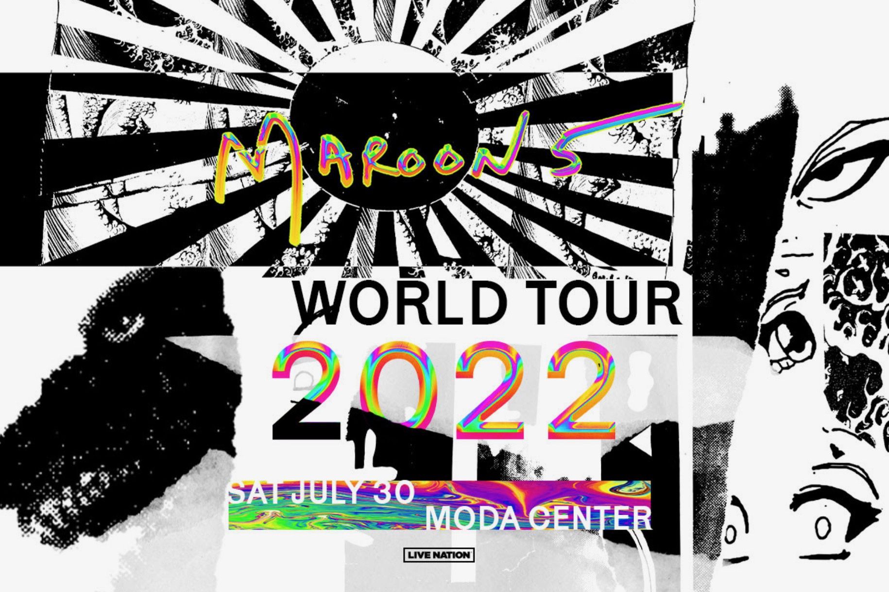Maroon 5 Tickets!! 4 Together In 122M!! Isle Seats!