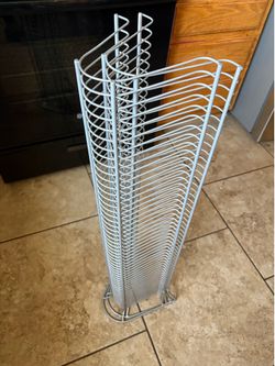 Metal Wire CD Organizer Rack