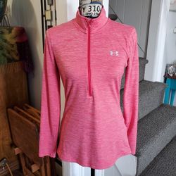 UNDER ARMOUR~ PINK HALF ZIP JACKET!