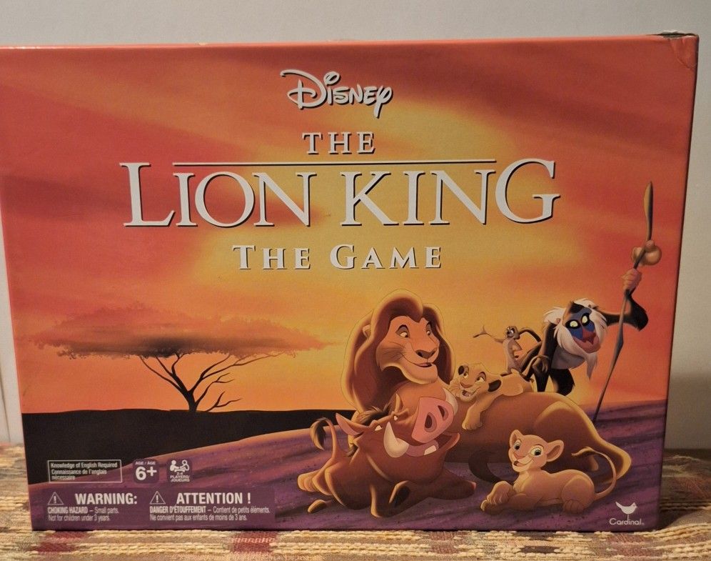 Disney's The Lion King Board Game Complete In Box-Xlnt. Condition! 