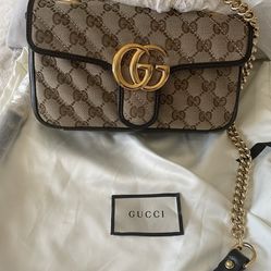 Gucci Classic Gg Canvas Marmont Bag