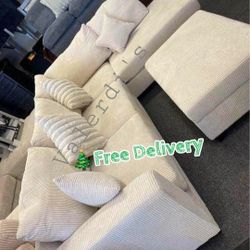 Sectional Sofa  106x76x35h USB Outlet 