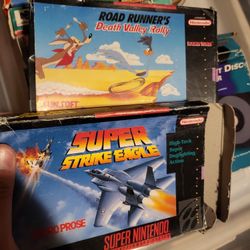 Super Nintendo Super Eagle Strike And Road Runner's Death Valley Rally 