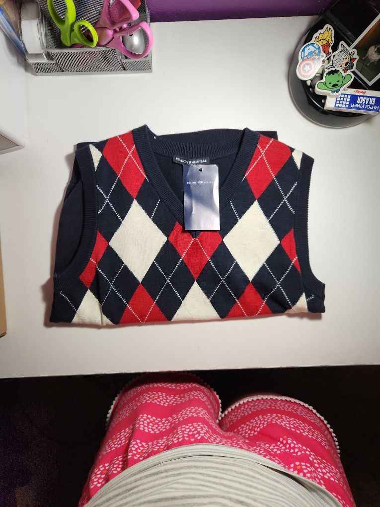 NEW Brandy Melville Peyton Wool Sweater Vest 