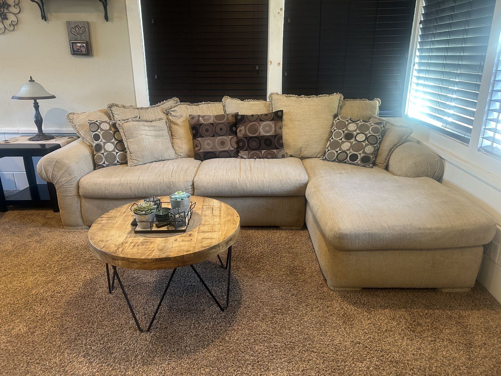 Free Beige Sectional Sofa 