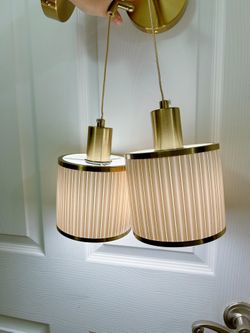 2 each  Wireless Charging Wall Lights with Remote Control, 9 Colors Dimmable LED Light,