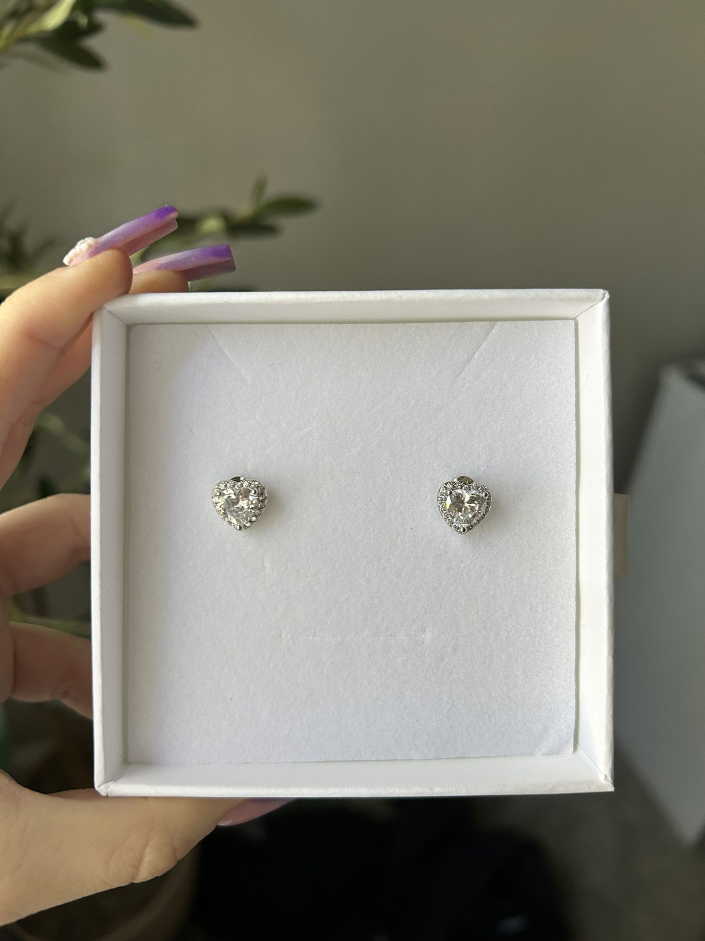 Heart Diamond Earrings 