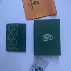 (SEND OFFERS) Goyard Green Cardholder