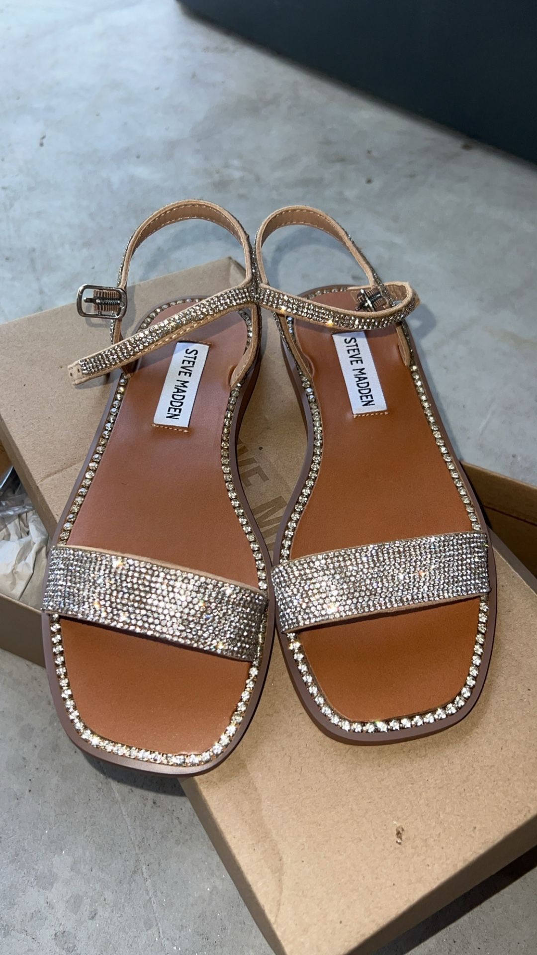 Never Worn Steve Madden Rhinestone Sandals