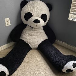 5 foot panda bear stuffed animal with bow tie for $100
