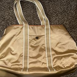 Coach Large Gold Satin Tote