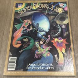 Super Bowl XXIV 24 Official Program SF 49ers Denver Broncos 1990
