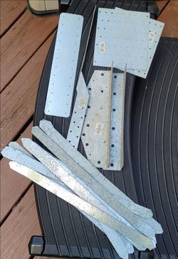 Galvanized Steel Framing Hardware Lot