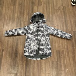 Arctix Women’s Insulated Winter Jacket Size M Black Gray Camo Hooded