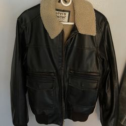 Levi’s Faux Leather Jacket Size M