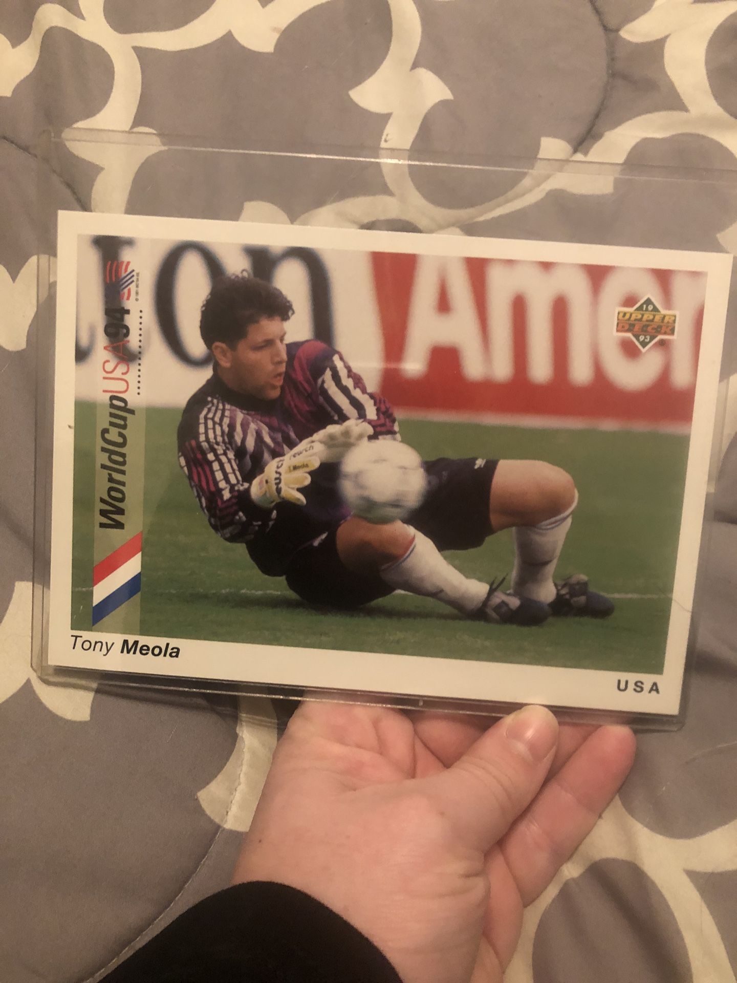 Large Upper Deck Tony Meola Card