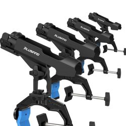 PLUSINNO 4 Pack Fishing Rod Holders for Boat, Fishing Rod Holder with Enlarge Clamp