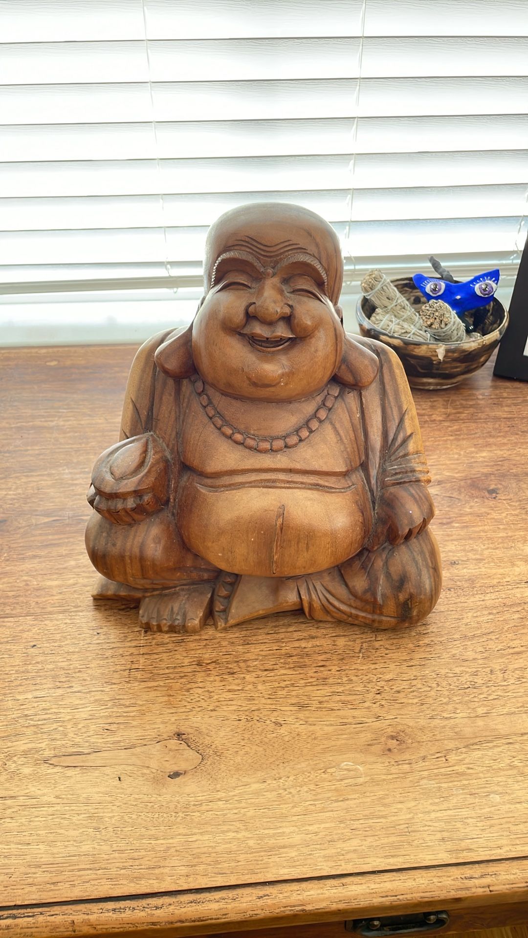 Large Wooden Buddah