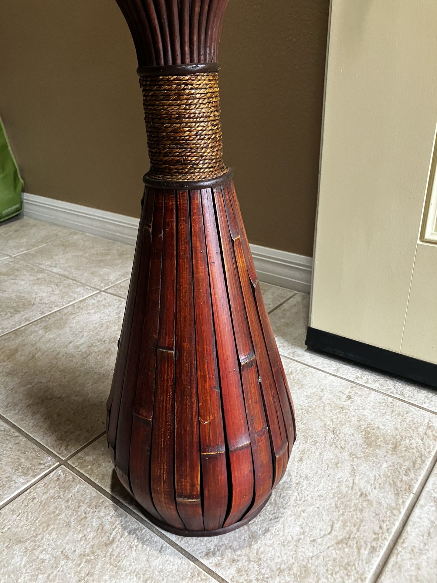 Bamboo Vase With Ornaments