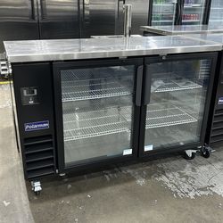 Polarman PLM-BC3-24SD 61" Back Bar Cooler with 2 Glass Sliding Doors, 16.6 cu. ft.