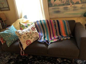 Blanket and pillows