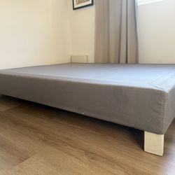 Sleeping sofa $150 + Queen bed frame+mattresse$150