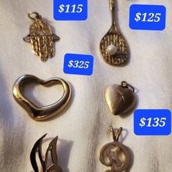 14K Various Pendants