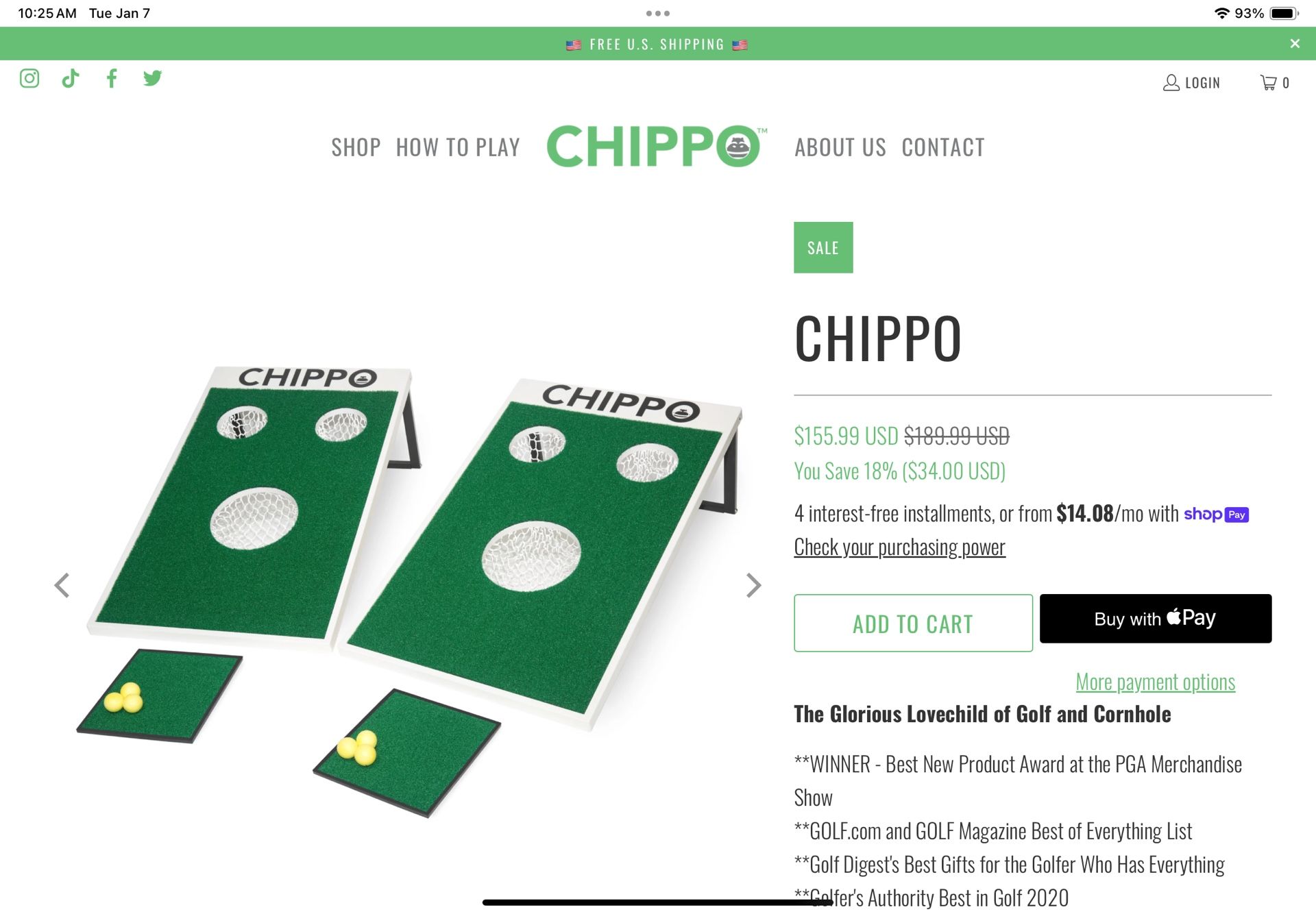 Chippo Golf Game