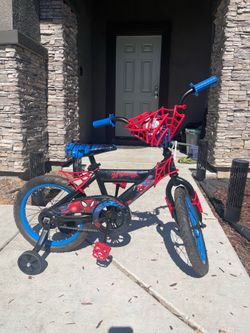 Spider-Man Kids Bike 16” w/ Training Wheels – Great Condition