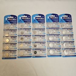PKCELL 5Packs, 25pcs CR1225 3V Lithium Battery CR 1225 3V Button Batteries NEW UNOPENED.

