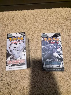 Korean Black bolt & White Flare booster boxes