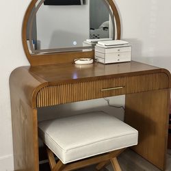 Solid wood vanity