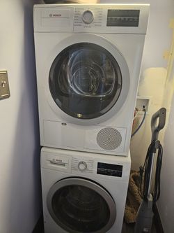 "24 Bosch Front Loader Washer and Dryer
