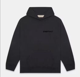 Black Essentials Fear Of God Hoodie